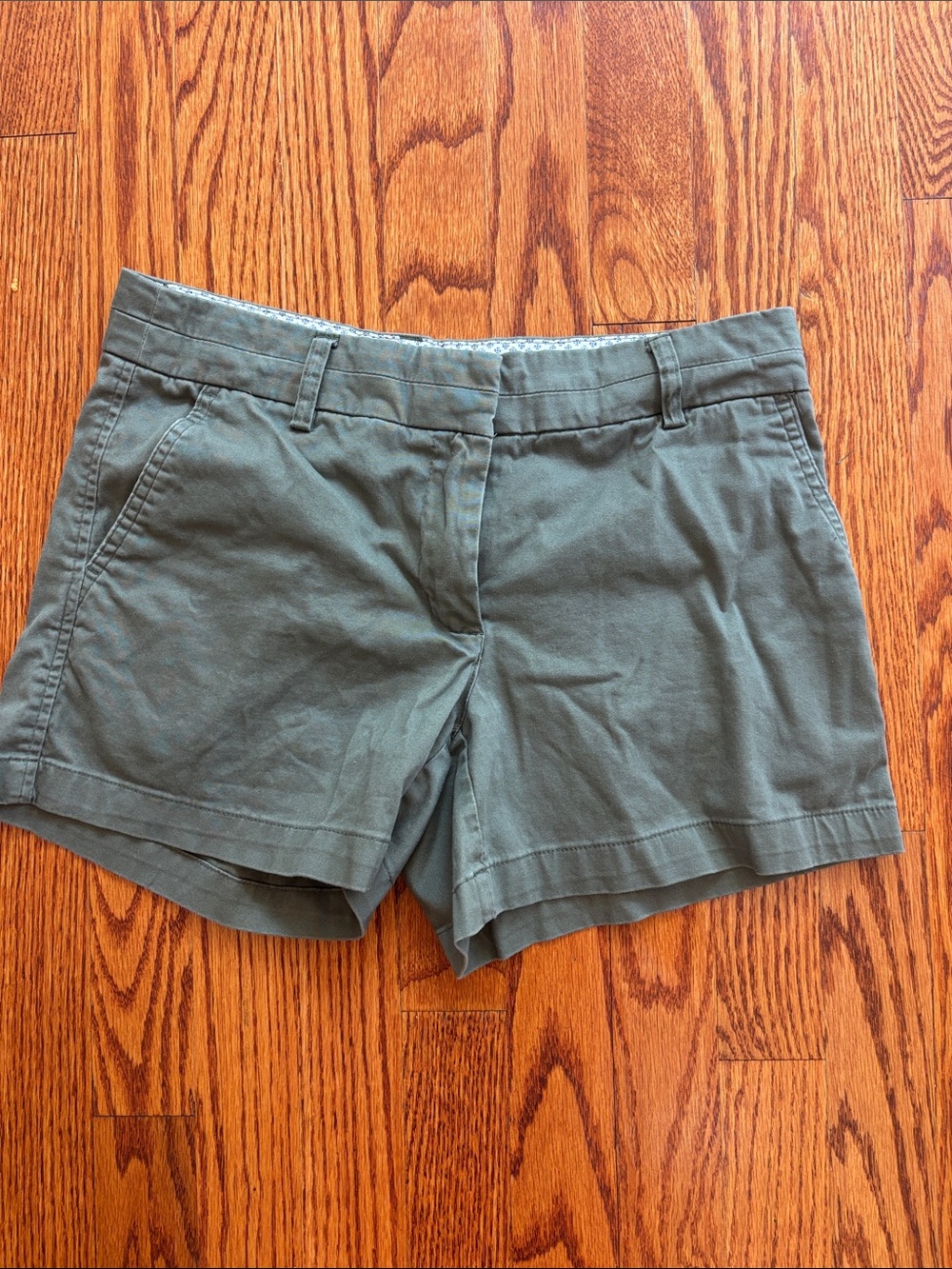 Dry Goods Olive Green Cotton Shorts